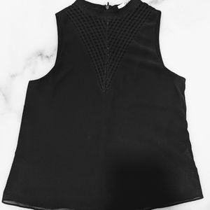 Black Sleeveless Blouse Petite